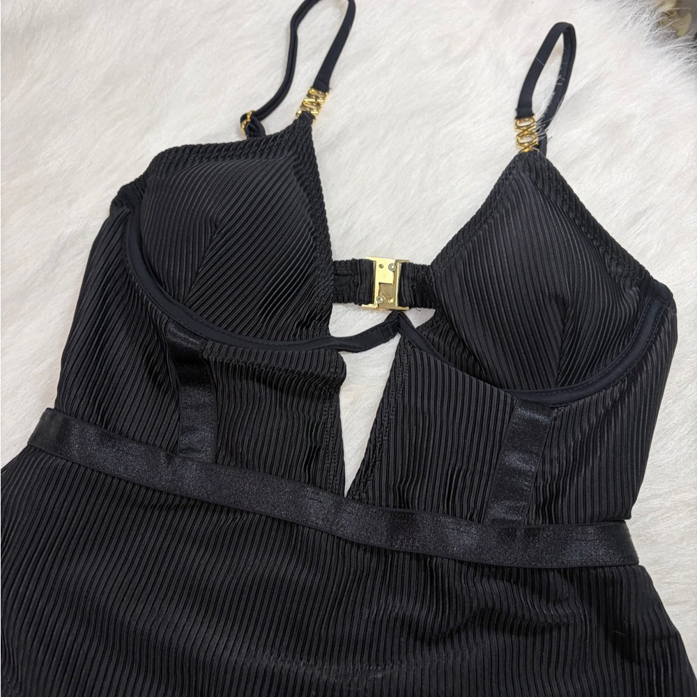 XOXO Black One-Piece Swimsuit - Picture 3 of 10